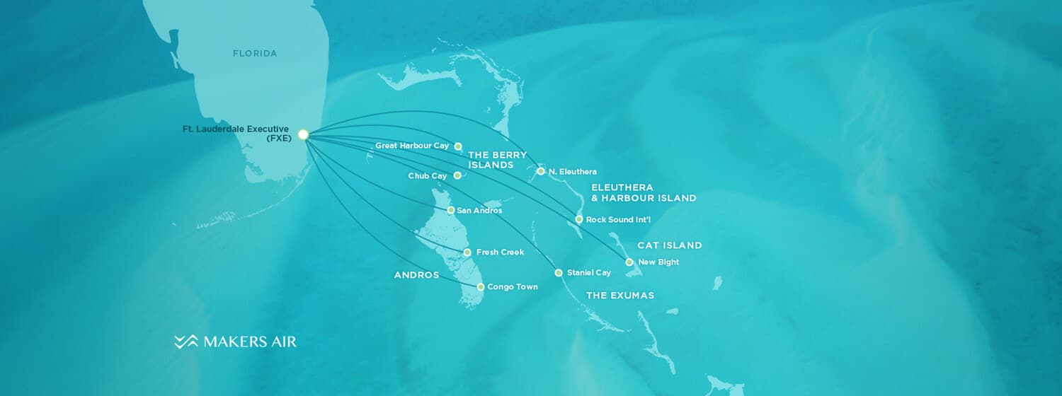 Fly to the Bahamas - Map of Flight Destinations